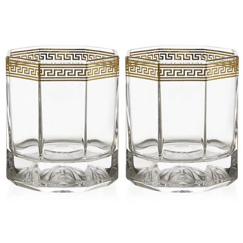 versace drink glass|Versace glasses female.